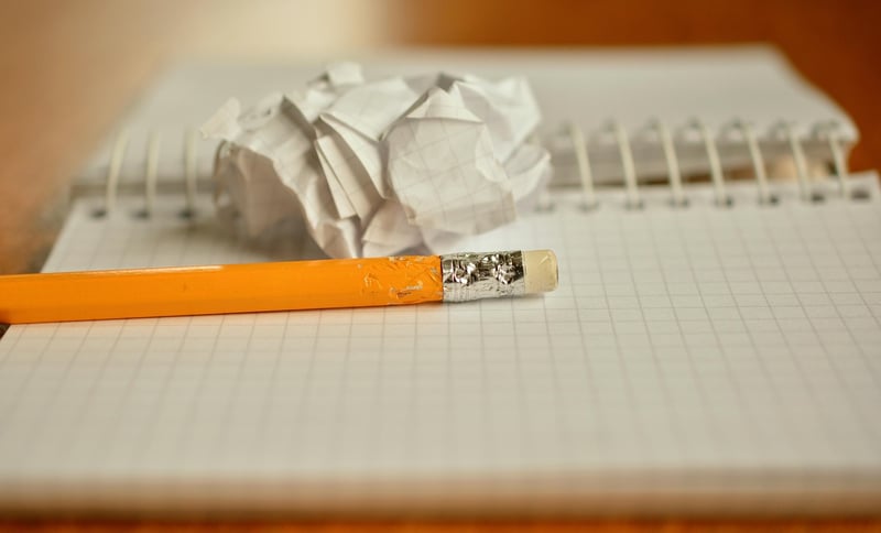 Person writing in a journal